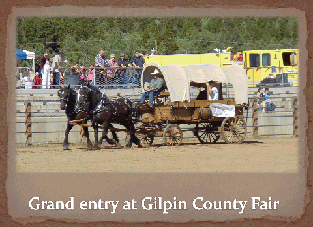 12-person people hauler in Gilpen County Fair Grand Entry